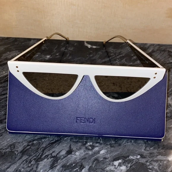 FENDI DeFender White Sunglasses - Picture 8 of 8